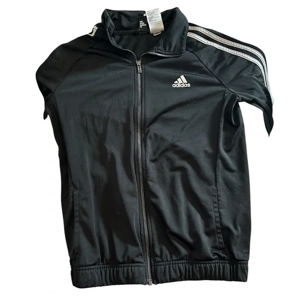 Adidas Black Jacket with White Accents - Picture 4 of 4